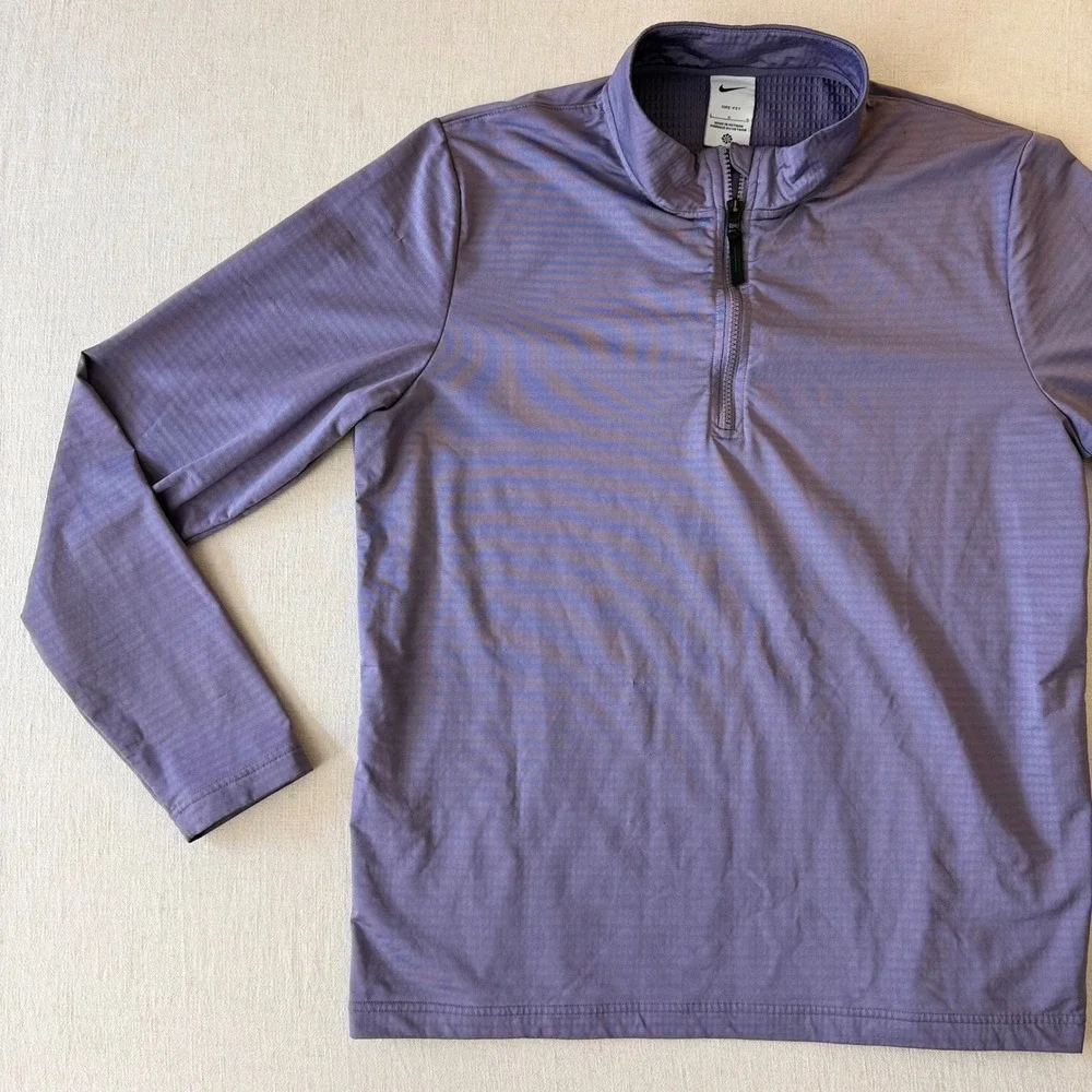 Nike Dri-FIT Victory Golf 1/2 Zip Pullover Lavender Performance Large